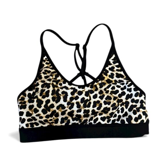 La Senza Sports Bra | Leopard Print | Size Small | VGUC | Strappy Back - Picture 2 of 6